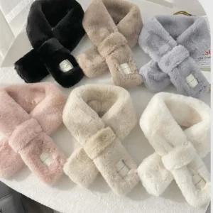 여동생선물퍼미니목도리 포근한 겨울 보온 부드러운 데일리 외출 코디용