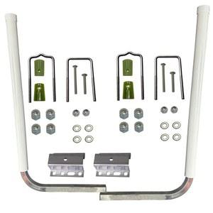 씨세일 보트 트레일러 가이드 40인치, 316L 스테인리스 스틸 포스트 가이드, 흰색 UPVC 튜브 바, 보트, 카누, 낚시 카약, 스키 등에 적합
