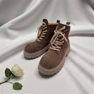 [갤러리아] 고세 데일리 여성 스웨이드 청키 와이드 워커부츠 GZA5F109 브라운 4.5cm