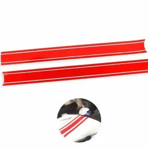 붙이는 스트라이프 킥보드스티커 오토바이 유광스티커 레드