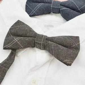 [콩심팥심]색상 그리드체크스테디 보타이