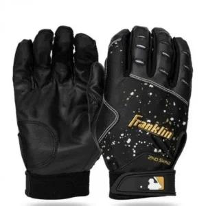 [골드스마일]가죽 야구 배팅 글러브 블랙 골드 선수용