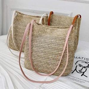 3컬러 여름아이템 데일리 밀짚가방 가방 클래식