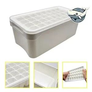 고품질 아이스크림 얼음틀 밀폐형 뚜껑 제빙기 다용도 각얼음 냉동실얼음 얼음통 블럭얼음틀 WFH9F96