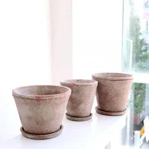 [셀러에이드]ksr 빈티지 시멘트 화분 스탠다드 표준 20x19cm 대