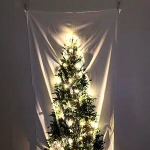 크리스마스 패브릭 벽트리 장식 전구