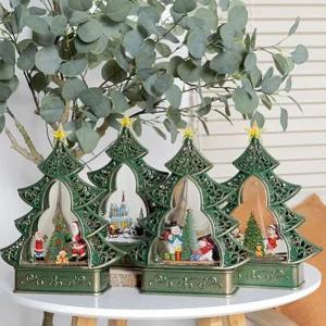 21019 크리스마스 트리 워터볼 오르골 4type B(눈사람