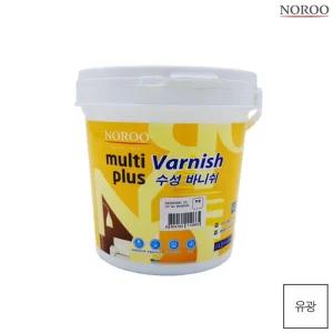 멀티플러스 수성바니쉬 목재용 투명 유광 1L목공용 도장재 스테인 니스