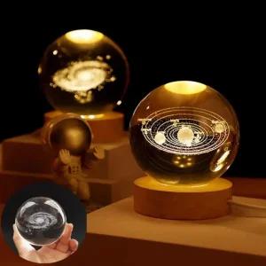 수유 인테리어 선물 집들이 축하 무드등 유리구슬 수정구슬 생일 3D 크리스탈 볼 LED 조명