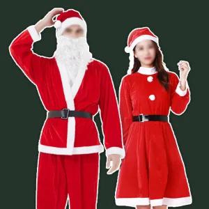 산타복 산타 옷 복장 벨벳 산타걸 할아버지 코스튬 분장 여자 남자 크리스마스 의상 대여X
