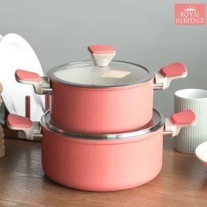 인덕션 냄비 레드 쿡웨어 4종 ih 냄비 세트 전골 양수 프라이팬 후라이팬 캠핑 깊은 도구 조리