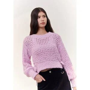 [에고이스트] EQ4KL965 날개사 레이스업 풀오버 니트 (24년 겨울)