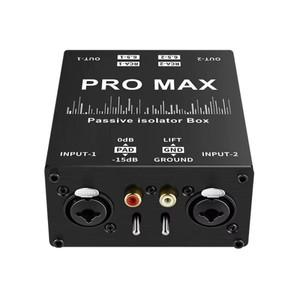 다기능 XLR 오디오 아이솔레이터 RCA 전문 노이즈 필터 2 웨이 패시브 액세서리 라이브 방송