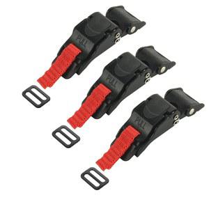 코스모스 팩 3 자전거 헬멧 스피드 클립 퀵 릴리스 버클 풀 버클, 0.75인치/2cm 너비 턱끈에만 장착 가능, 전용