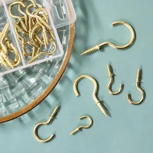 황동 나사고리 천장후크 소형정리세트