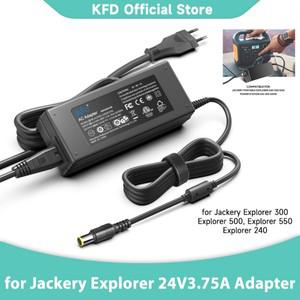 잭커리 익스플로러 500 300 550 휴대용 파워스테이션 태양광 발전기 293Wh 518Wh 어댑터용 24V 90W 충전기