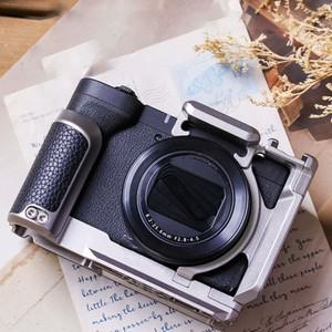 파워샷 V1 카메라 메탈 케이지 캐논 호환 베이스 플레이트 브래킷 확장 비디오 브이로그 촬영 악세사리