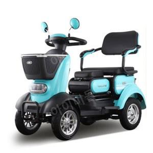 2인용 스쿠터 저속 전기 자동 브레이크 전동스쿠터 4륜