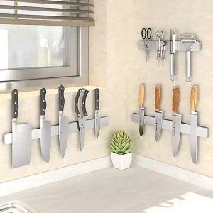[골드스마일]스텐 자석 칼걸이 칼꽂이 조리도구 정리 거치대 40cm
