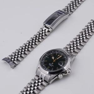 Seiko Prospex Alpinist SPB115 117 121 123 209 SARB013 15 솔리드 커브 엔드 스테인레스 스틸 시계 밴드