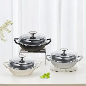 [에지리]블랙아이언 무쇠 주물냄비 18cm / 인덕션 베이비웍 무쇠솥 미니웍 솥밥