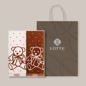 [롯데백화점]닥스타올 닥스 브라운테디선염 2매