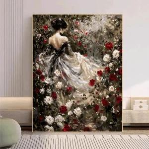 DIY 유화그리기 위메이크페인팅 명화그리기 인테리어 아트 나이트 로즈