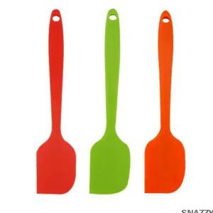 실리콘 베이킹 주걱 일체형 반죽 조리용 실리콘 쿠킹 주걱 내열 소형 뒤집개