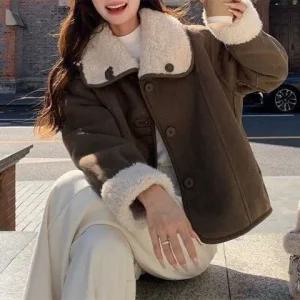 [아리엘스타일]리버시블 양면자켓 겨울아우터 시데로양털무스탕자켓