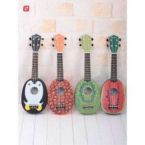 우쿨렐레 입문 기타렐레 초보 중등 색 초보자 연습용 화이트 우드 초등학생