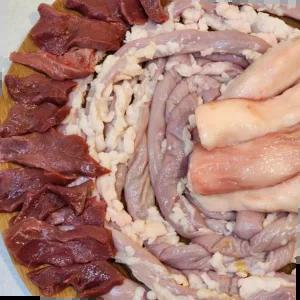 한우내장모듬세트 국내산 한우 곱창 대창 염통 내장 구이 모둠 세트 1kg