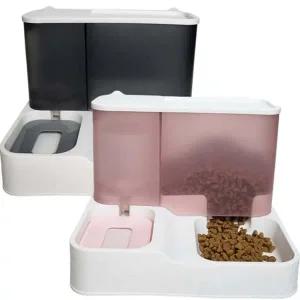 고양이 자동 급식기 반려견 반려묘 사료 강아지 자동 급식기 급식 식수대 밥그릇 물그릇 급수기 그릇