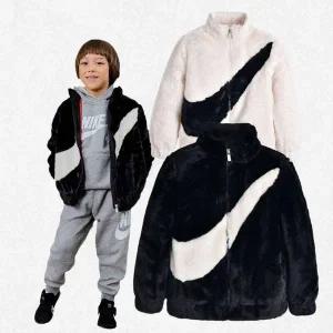 [나이키] 키즈 빅스우시 페이크퍼 자켓 A234JK128P 2531147
