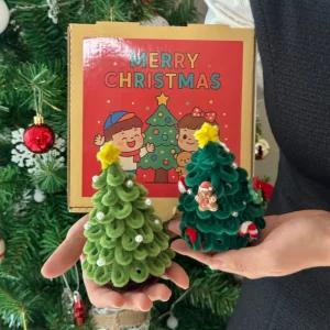 크리스마스 미니 모루 트리 만들기 DIY 키트 세트 [8종 겨울 소품 학교 단체 만들기키트 수업 재료 템]