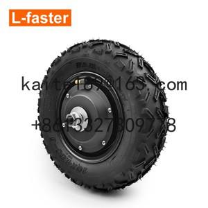 전기 스쿠터 카트 트롤리용 48V 700W 10인치 듀얼 드라이브 브러시리스 허브 모터 휠 키트