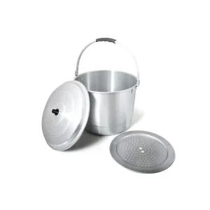 황제 백색 들통/양은냄/비소/편수/양은냄비20/스텐/레스육수통/소형/찜통/양은냄비/대/캠핑/대형/국통