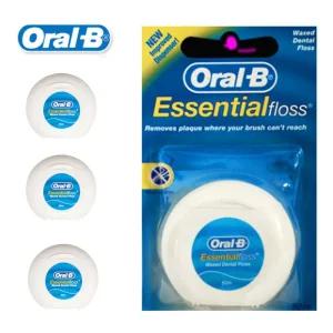 아일랜드 오랄비 왁스드 덴탈 치실 (50m 3롤)/휴대용/가정용/식사후/양치후/음식물/찌꺼기/제거/구강/관리