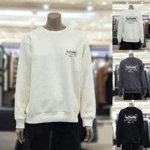 [JEEP] 지프 기모 아웃도어 곰 맨투맨 티셔츠 (JQ0TSU883) 남 여 공용 오버핏 로고 긴팔티 겨울