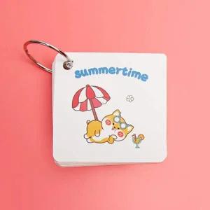 단어장 캐릭터 미니노트 학생 메모장 암기카드 링 단어장