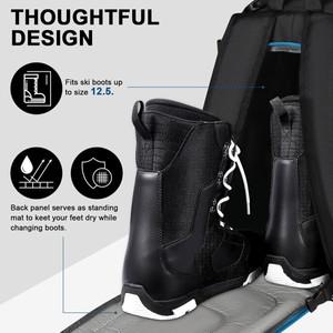 여행 스키 부츠 가방 배낭 50L 대용량 스노우 보드 헬멧 고글 교수형 건식 분리