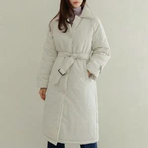 [하프클럽/데드라]파니벨트트렌치패딩코트OUE6065_YC