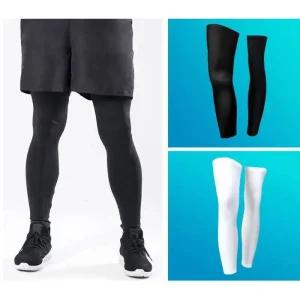 스케이트용품 여름 사이클링 러닝 다리 아이스 실크 UV 보호 압축 미끄럼방지 야외 스포츠 라이딩 체육관