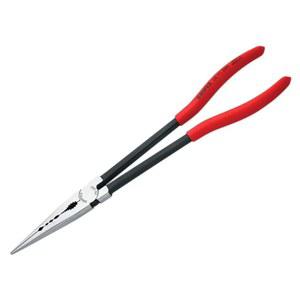 Knipex Long Reach 니들 노즈 펜치, 가로 프로파일 블랙 아트라멘티즈, 플라스틱 코팅 280mm (셀프서비스 카드/블리스터) 28 71 280 SB