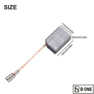 Power Tool Repair Carbon Brushes Accessories 6 11 15mm Electric Components 20pcs Set 6x11x15mm Size