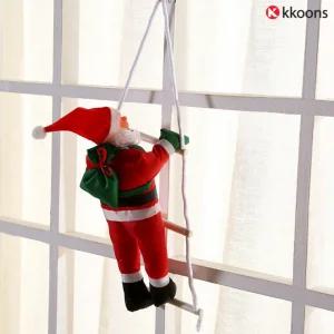 품질포장 크리스마스벽장식 소품 담넘는 사다리 산타 인형장식 벽꾸미기 가랜드 대형 야외 크리스마스 산타