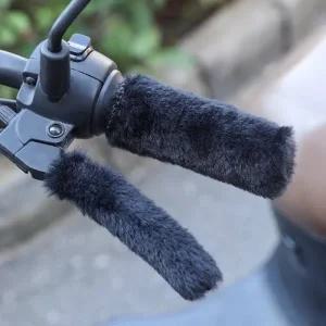 퍼 핸들 커버 오토바이 자전거 그립 스쿠터 킥보드 겨울 털 손잡이