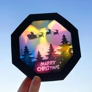 아트랄라 크리스마스 빛 상자 거울지 겨울소품 만들기