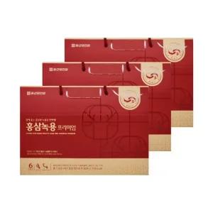 종근당건강 홍삼녹용 프리미엄 50ml 30포 3개/mjc