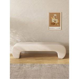 화이트 인조가죽 벤치 소파 1인용 가죽 화이트/ 놀이방 롱벤치 소파스툴