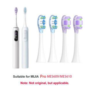 샤오미 미지아 MES609 610 프로 소닉 전동 칫솔용 교체 브러시 헤드, 밀봉 패키지, 4 개,